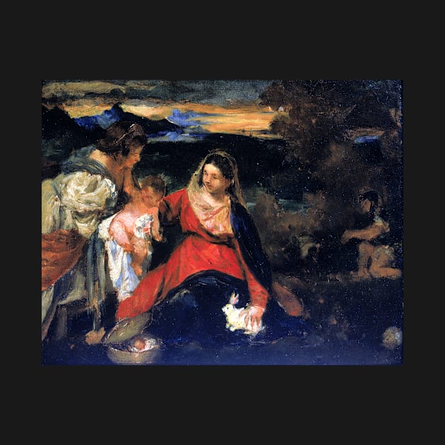 Kenyon Cox After Titian's Madonna of the Rabbit by pdpress