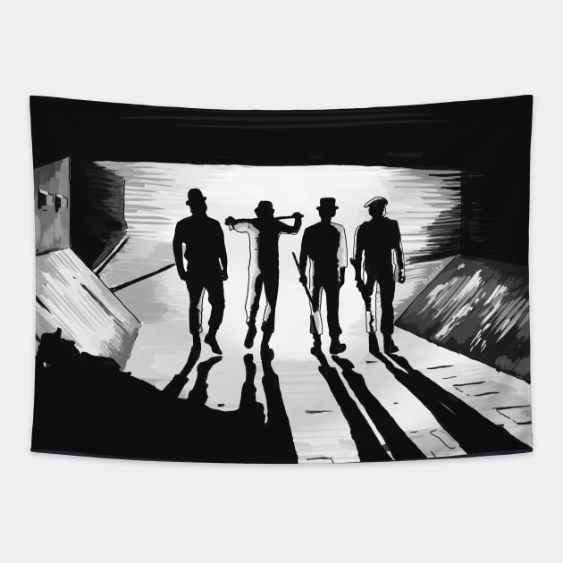 Clockwork Orange Droogs Tapestry by burrotees