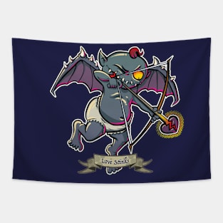 Dark Cupid Tapestry