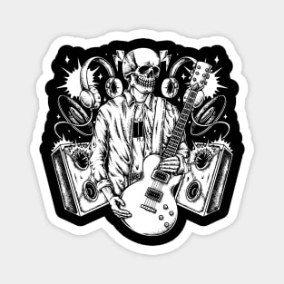 Skeleton Guitar Magnet