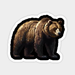 Pixelated Bear Artistry Magnet