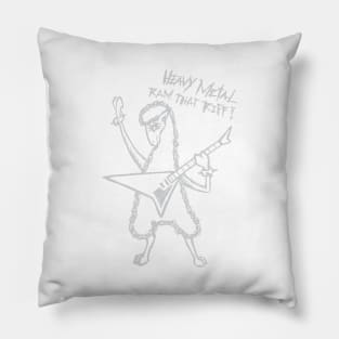 Heavy Metal Band Sheep Guitarist Guitar Playing  Pun Joke Pillow