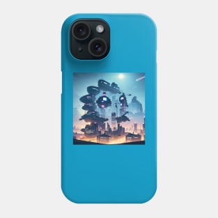 Hidden Dragon in a City Illustration Phone Case