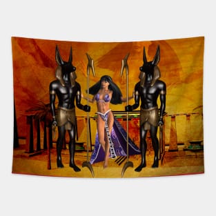 Egyptian sign, vinatge background Tapestry