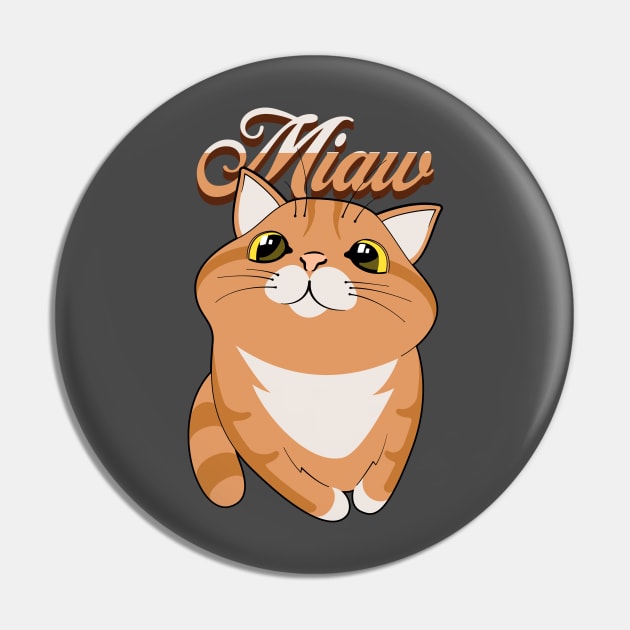 cat miaw Pin by Horisondesignz