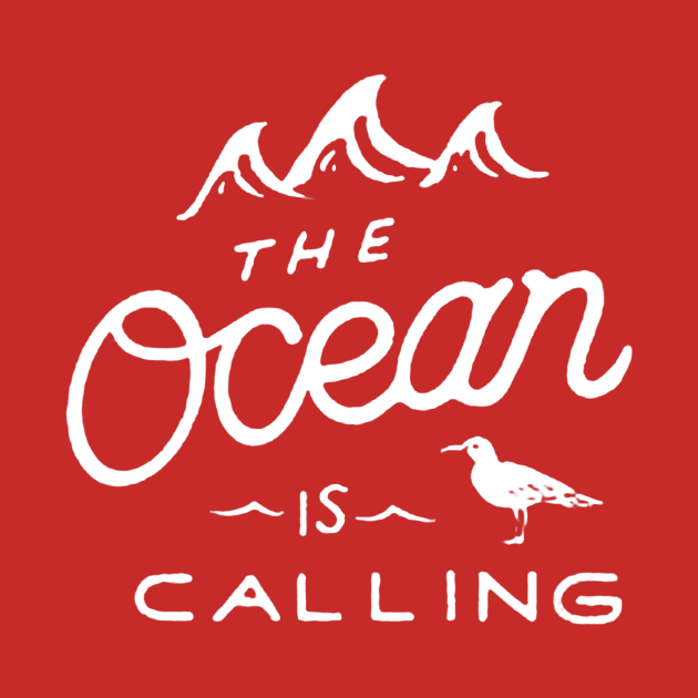 the ocean is calling with bird by kontroldevada