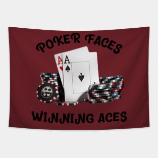 Poker Faces, Winning Aces Poker Tapestry