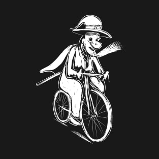 Cycling Witch Bicycle Halloween Cyclist Costume T-Shirt