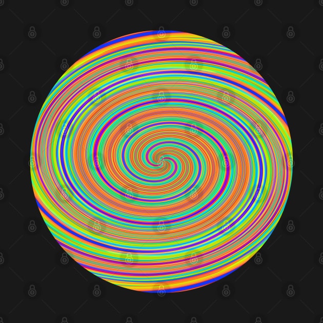 Colorful Psychedelic Spiral by KaSaPo