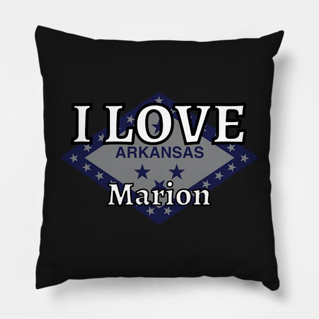 I LOVE Marion | Arkensas County Pillow by euror-design