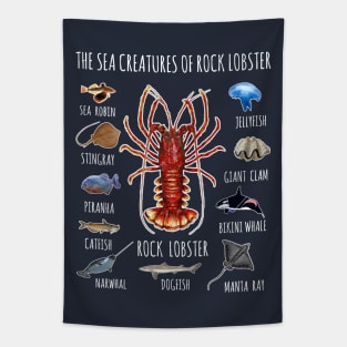 The Sea Creatures Of Rock Lobster Tapestry