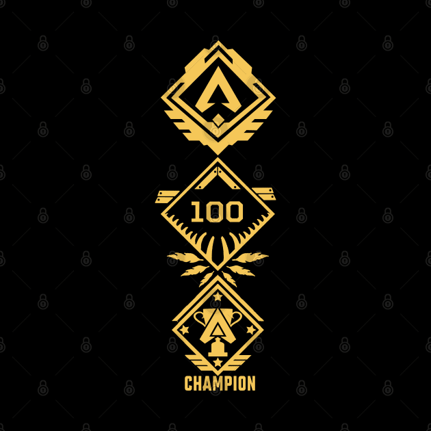 Apex Legend - Your champion ( Front and back ) Single Color by spaceranger