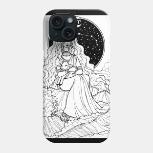 Indian Aries in Black Design Phone Case