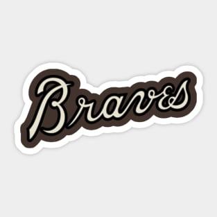 Atlanta Braves Blooper Baseball Mascot Bubble-free Sticker 