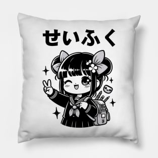 Japanese School Girl Pillow