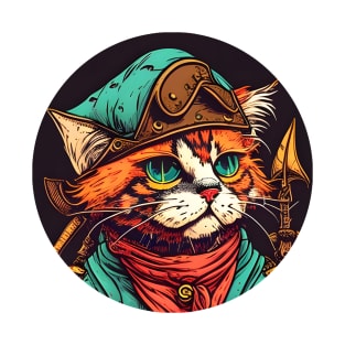 Pirate Cat-Tain - Cat Lover T-Shirt