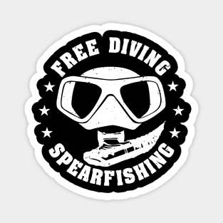 Free Diving Spearfishing Scuba Diver Magnet