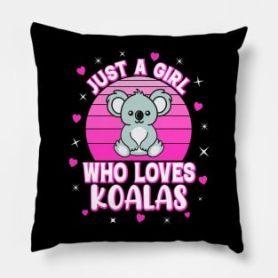 Just A Girl Who Loves Koalas Pillow