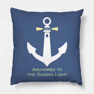 Anchored to the Guiding Light Pillow