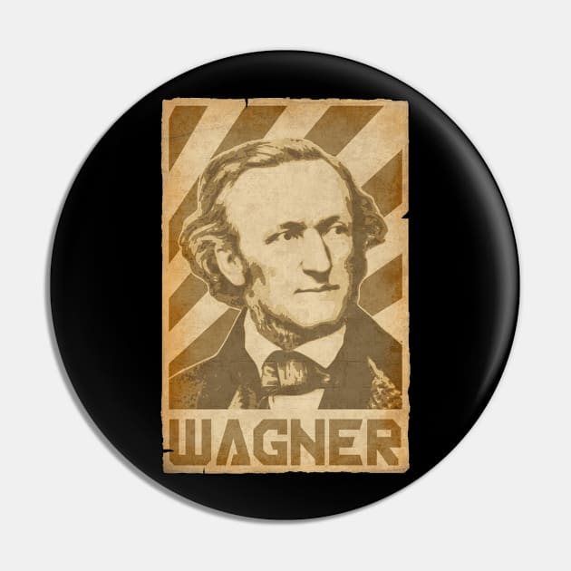 Richard Wagner Retro Propaganda Pin by Nerd_art