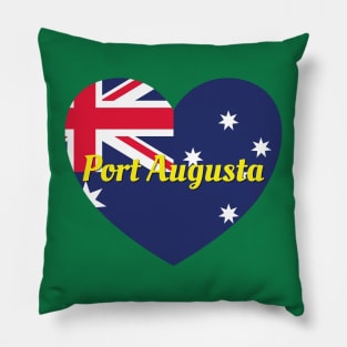 Port Augusta SA Australia Australian Flag Heart Pillow