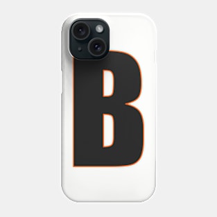 Bold in Black: B's Defining edge Phone Case