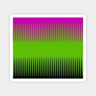 Wave Design Pink & Green Magnet