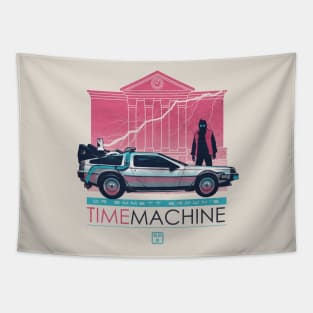 DR. Emmett Brown's time machine Tapestry