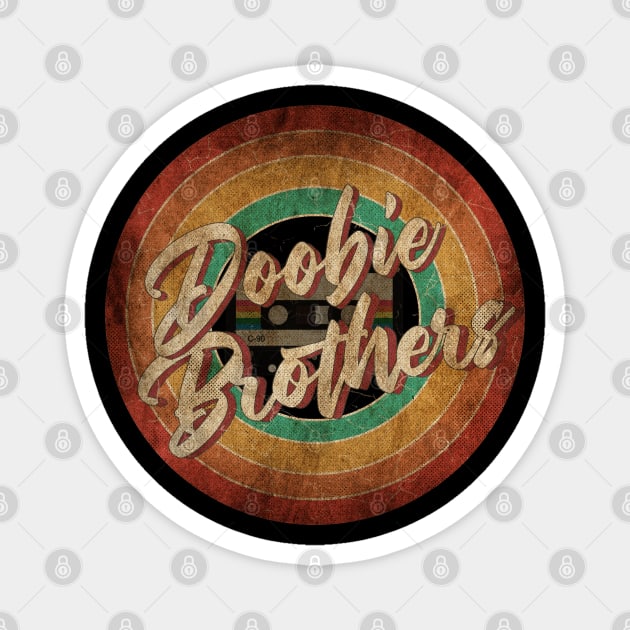 Doobie Brothers Vintage Circle Art Magnet by antongg