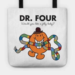 Dr. Four - Would you like a Jelly Baby? Tote