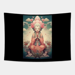 Quan Yin, Goddess of Mercy Design Tapestry