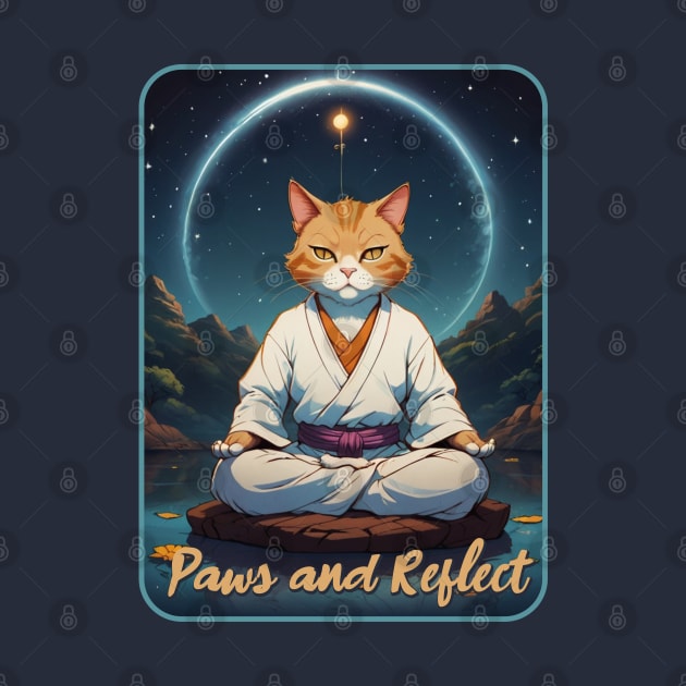 Paws and Reflect [cat pun] by Blended Designs