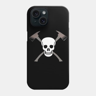 skull with two axes Phone Case