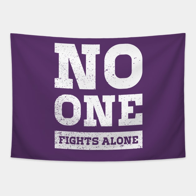 No One Fights Alone Epilepsy Awareness for Boys Men Girls Women Kids Tapestry by Azizshirts