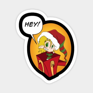 HEY! Christmas elf Magnet