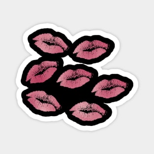 Kiss on the lips - rose Magnet