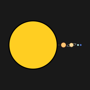 The Solar System to Scale T-Shirt