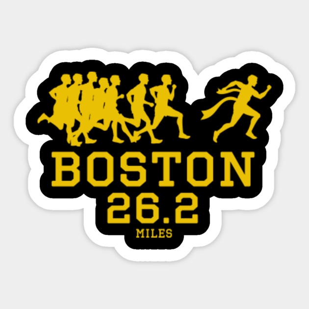 Boston 26 2 Miles Marathon 2020 Running Run Gift T Shirt Boston Marathon Sticker Teepublic Uk