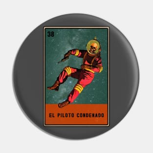 Vintage Mexican Loteria Space Man Pin