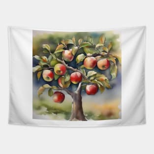 Apple Tree Day - January 6 - Watercolor & Pen Tapestry