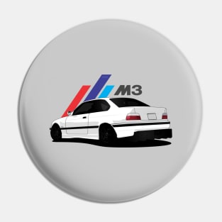 Bmw E36 M3 White Pin