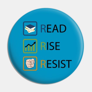 Read Rise Resist | Books Pin