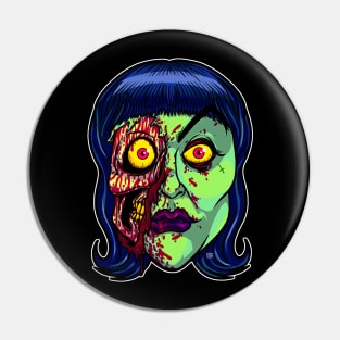 Zombie Grrrl Pin