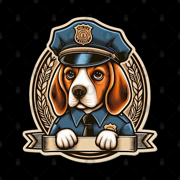 Beagle Police by k9-tee