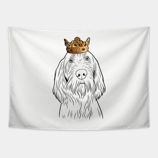Spinone Italiano Dog King Queen Wearing Crown Tapestry