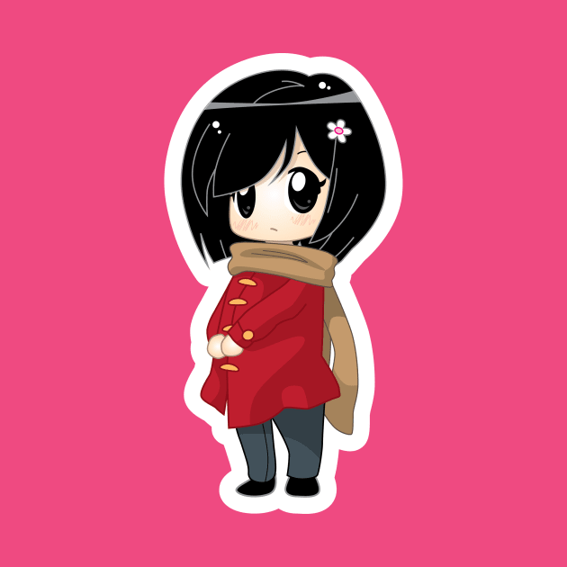 Chibi Girl in Red by eyeopening