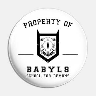 Property of Babyls School for Demons - Inverted Pin