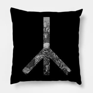 darkness peace Pillow