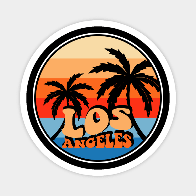 Los Angeles T Shirt For Women Men T-Shirt Magnet by QueenTees