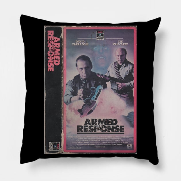 Armed Response VHS Pillow by An Era Gone